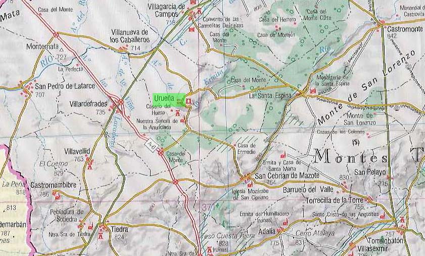 Mapa situación Urueña
